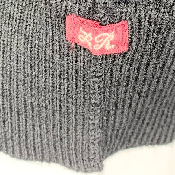 Banana Republic XL Mens Black 100% Wool Quarter Zip Sweater Excellent Condition - Picture 7 of 7